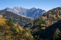Hotaka mountain range Royalty Free Stock Photo