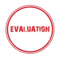 evaluation stamp on white Royalty Free Stock Photo