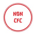 non cfc stamp on white Royalty Free Stock Photo