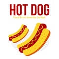 hotdog food sosial media template design for promotion and advertising