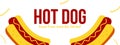 hotdog food poster with copyspace