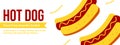 hotdog food poster template for advestising