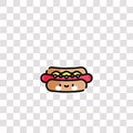 hotdog icon sign and symbol. hotdog color icon for website design and mobile app development. Simple Element from swimming pool Royalty Free Stock Photo