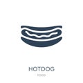 hotdog icon in trendy design style. hotdog icon isolated on white background. hotdog vector icon simple and modern flat symbol for Royalty Free Stock Photo