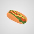 Hotdog illustration vector