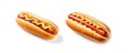 Hotdog Isolated, Sausage Inside a Grilled Bun, Hot Dog Royalty Free Stock Photo