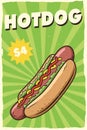 hotdog poster design