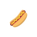 Hotdog symbol icon very cute