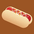 hotdog. Vector illustration decorative design Royalty Free Stock Photo