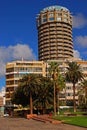 Hotel AC Gran Canaria by Marriott at Las Palmas, one of the tallest buildings, Canary Islands, Spain Royalty Free Stock Photo