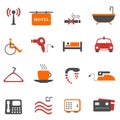 Hotel or accommodation icons