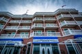 Hotel along the boardwalk, in Rehoboth Beach, Delaware.