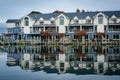 Hotel along the Miles River, in St. Michaels, Maryland. Royalty Free Stock Photo