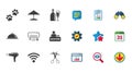 Hotel, apartment services icons. Wifi sign. Royalty Free Stock Photo