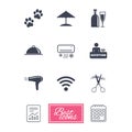 Hotel, apartment services icons. Wifi sign. Royalty Free Stock Photo