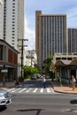 The hotel architecture in Waikiki beach Honolulu Hawaii on 5th Royalty Free Stock Photo