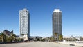 Hotel Arts and Mapfre Tower in Barcelona, Spain Royalty Free Stock Photo