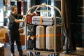 Hotel baggage cart Royalty Free Stock Photo