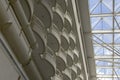 Hotel balconies and skylight