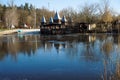 Hotel on the banks of the Orel river.