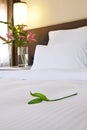 Hotel bed Royalty Free Stock Photo