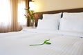 Hotel bed Royalty Free Stock Photo