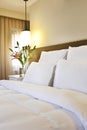 Hotel bed Royalty Free Stock Photo