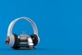 Hotel bell with headphones