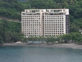 Hotel building on the coast of the island of Lombok