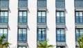 Hotel building exterior facade architecture background symmetry windows