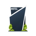 Hotel building. Guest house. Travel and trip. Royalty Free Stock Photo