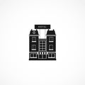 Hotel building icon. isolated house icon. design element Royalty Free Stock Photo