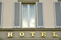 Hotel building in Italy Royalty Free Stock Photo