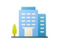 Hotel building single isolated icon with smooth style Royalty Free Stock Photo