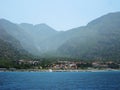 Hotel building view of mediterranean sea turkey Royalty Free Stock Photo