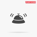 Hotel Call Bell flat vector icon