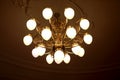 Hotel ceiling chandelier Royalty Free Stock Photo