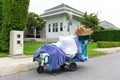 The hotel cleaning tool cart Royalty Free Stock Photo