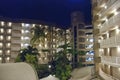 Hotel complex at night in Cairns, Australia