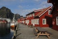 Hotel complex in the town of Svolvaer. Lofoten Islands. Northern Norway.