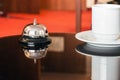 Hotel Concierge. service bell in a hotel Royalty Free Stock Photo