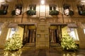 The Hotel de Crillon in Paris is a historic hotel opened in 1909 in a building dating to 1758. The hotel is located at Royalty Free Stock Photo