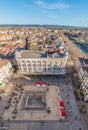 Hotel de Ville Square from the Gilles Aycelin Dungeon in Narbonne