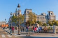 Hotel de Ville viewed from Ile de la Cite in Paris, France