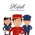 Hotel design, vector illustration.