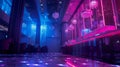 Hotel discotheque featuring dancing and vibrant lights Royalty Free Stock Photo