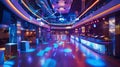 Hotel discotheque featuring energetic dance competitions and DJ music Royalty Free Stock Photo
