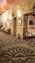 Hotel entrance with pebble floor in old city Caleichi, Antalya, Turkey