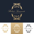 Hotel and fashion brand Logo template