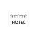 hotel five stars icon